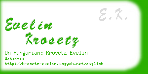 evelin krosetz business card